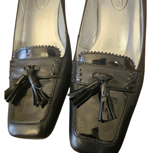Talbots Womens 2.5" Pumps Black Genuine Leather Made In Brazil Size 7B - Picture 12 of 15